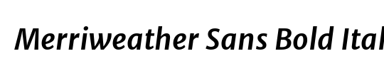 Uni Sans Bold Italic