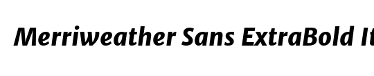 Merriweather Sans