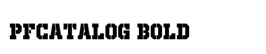 PFCatalog Bold Unicode