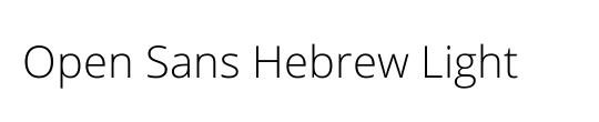 Open Sans Hebrew Extra Bold