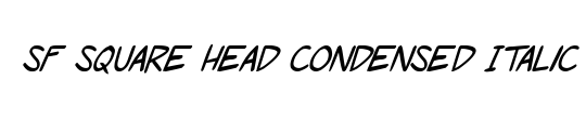 SF Square Head Condensed