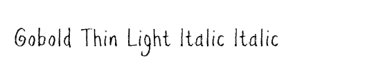 Gobold Lowplus Italic