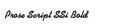 Prose Script SSi