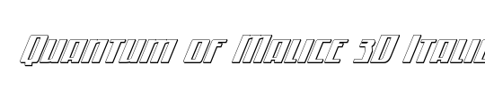 Quantum of Malice Half-Drop Italic