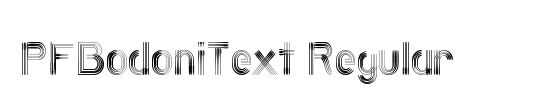 PFBodoniText Italic