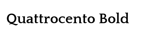 Quattrocento Sans