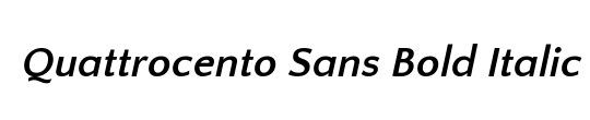 Uni Sans Bold Italic