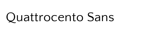 Quattrocento Sans