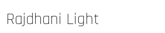 Rajdhani Light