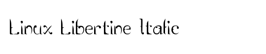 Linux Libertine Initials