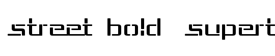 Street Bold Italic