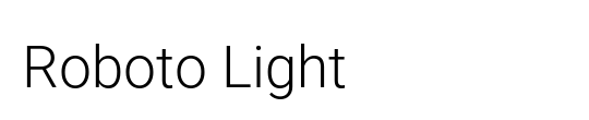 Roboto Condensed Light