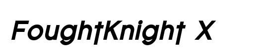 FoughtKnight X