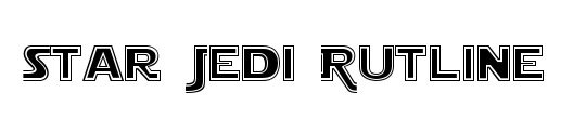 Star Jedi Logo MonoLine