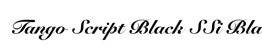 Melanic Black Script