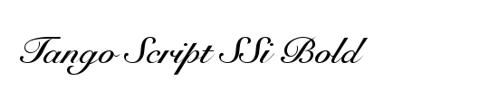 Tango Script Black SSi