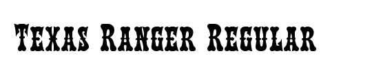 Texas Ranger Condensed Italic