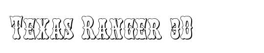 Texas Ranger Condensed Italic