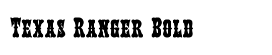 Texas Ranger Condensed Italic