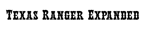 Texas Ranger Condensed Italic