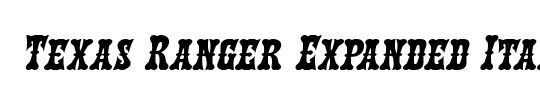 Texas Ranger Condensed Italic