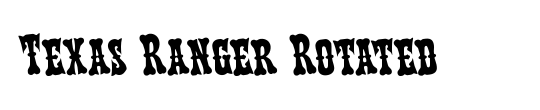 Texas Ranger Condensed Italic