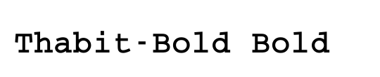 Thabit-Bold-Oblique