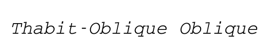 Thabit-Bold-Oblique