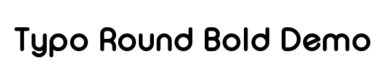 Typo Round Bold Demo