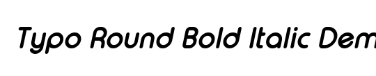 Typo Round Bold Demo