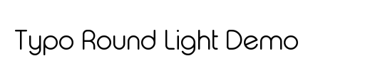 Typo Round Light Demo