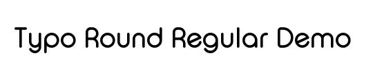 Typo Round Regular Demo