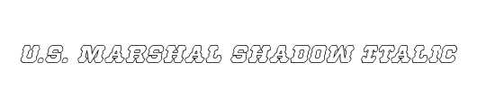 U.S. Marshal Shadow Italic