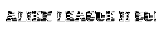 Alien League II Bold Italic