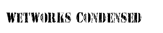 Wetworks Condensed Italic