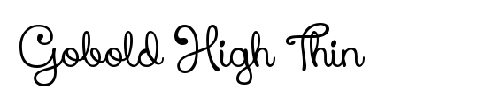 Gobold High Thin Italic