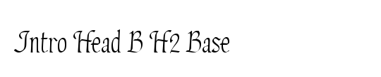 Intro Head B