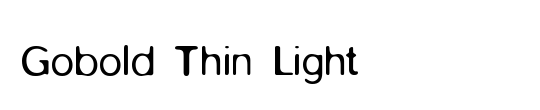 Gobold Thin Light Italic