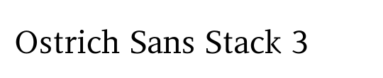 Ostrich Sans Inline