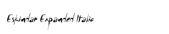 SDF Expanded Italic