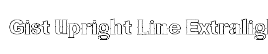 Gist Upright Line Extralight