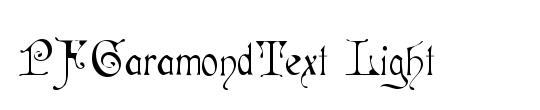 PFGaramondText Italic