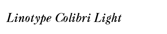 LinotypeColibri
