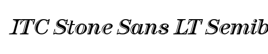 Stone Sans ITC Medium