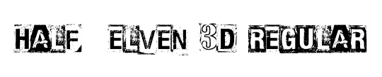 Half-Elven 3D Italic