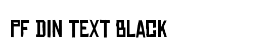 PF Din Text Black