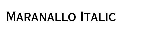 Maranallo High Italic