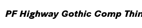 PF Highway Gothic Comp