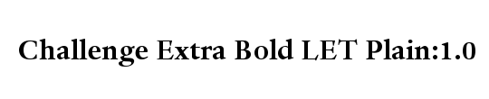 Challenge Extra Bold Std