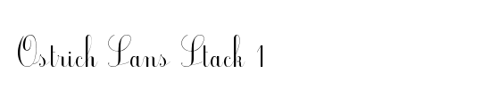 Ostrich Sans Stack